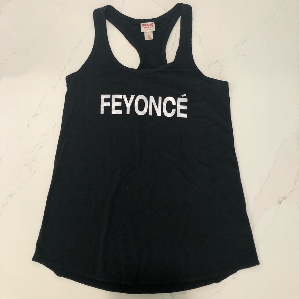Black tank top